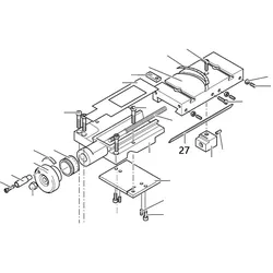 PROXXON 24400-03-27 Einstellblech für Planschlitten für Drehmaschine PD400