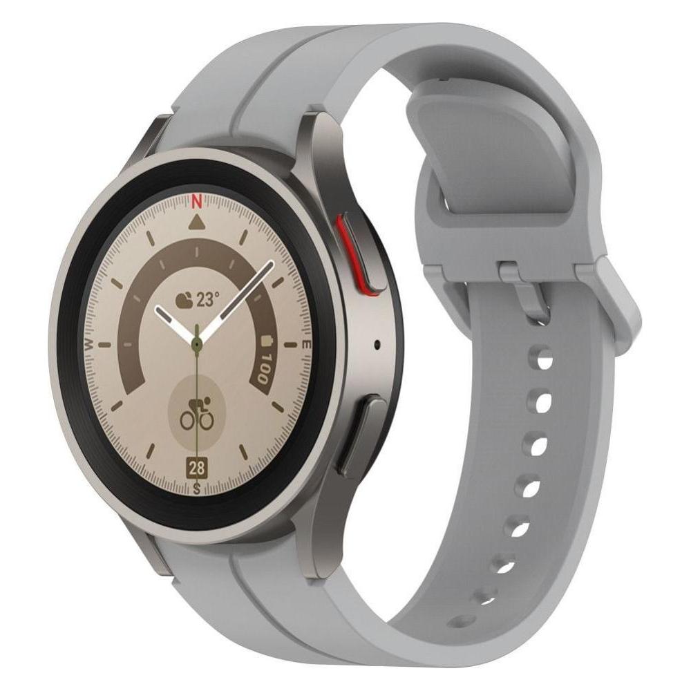 OEM Strap Silicone strap for SAMSUNG Watch 4 / 5 grey (4) (20 mm, Silikon) (56666870)