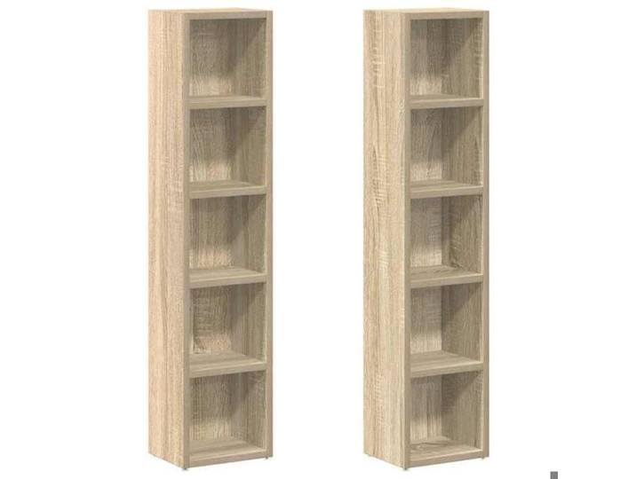 Armoires à CD Commode Armoire Bahut 2 pcs Chêne sonoma 21x16x93 5 cm Aggloméré ZLH 497864315