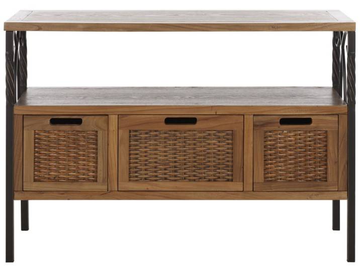Consoles en legno di pino/mdf/ferro, chêne