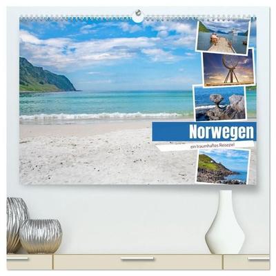 Norwegen - ein traumhaftes Reiseziel (hochwertiger Premium Wandkalender 2027 DIN A2 quer), Kunstdruck in Hochglanz