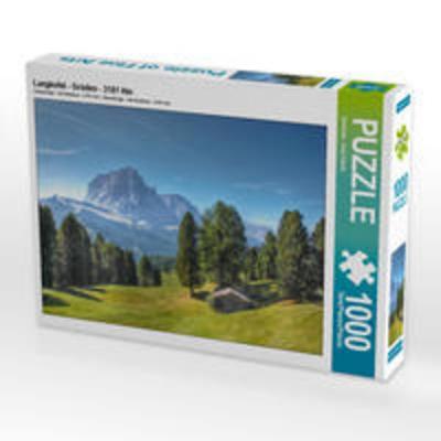 CALVENDO Puzzle Langkofel - Gröden - 3181 Hm | 1000 Teile Lege-Größe 64x48cm Foto-Puzzle für glückliche Stunden