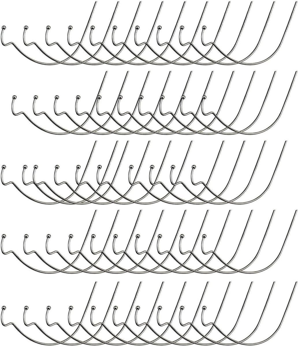 50 stuks Gipsplaat Ophanghaken Zilver - Plugloze Ankers voor Muurbevestiging en Decoratie
