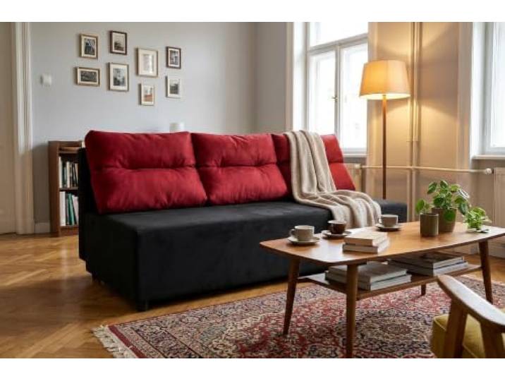 Family Meble Schlafsofa Kimo Royal – Czarny