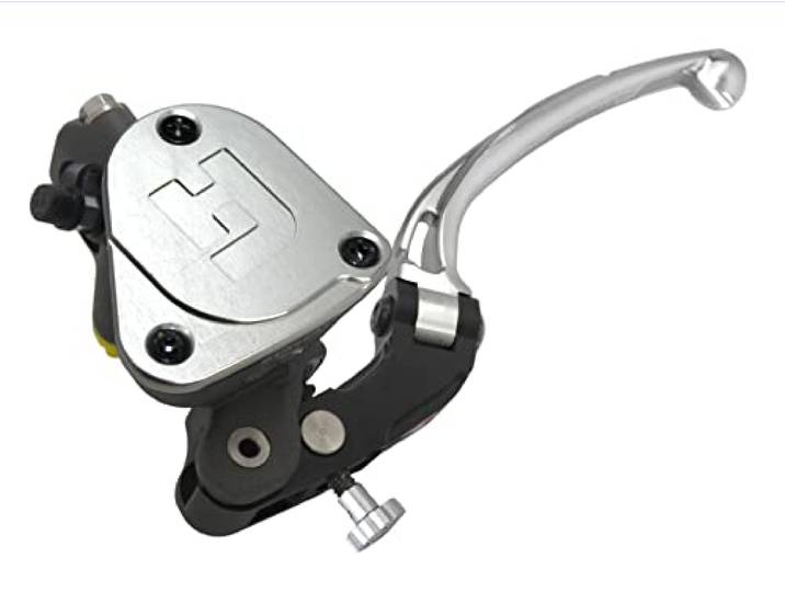 ACCOSSATO Schmiedete Kupplungspumpe 19 x 20 mit integrierter Schüssel, Langer Lenkerhebel Silber (Knauf+Hebel) für Suzuki GSX-R 1000 von 2005 bis 2006, CC 1000