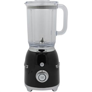 Smeg Standmixer BLF03BLEU 50er Retro Style, Kunststoffbehälter, 800 Watt, schwarz, 1,5 Liter