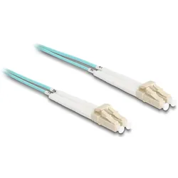 Delock LWL Kabel LC-D > LC-D Multimode OM3 winkelbar 5,0m (5 m), Netzwerkkabel