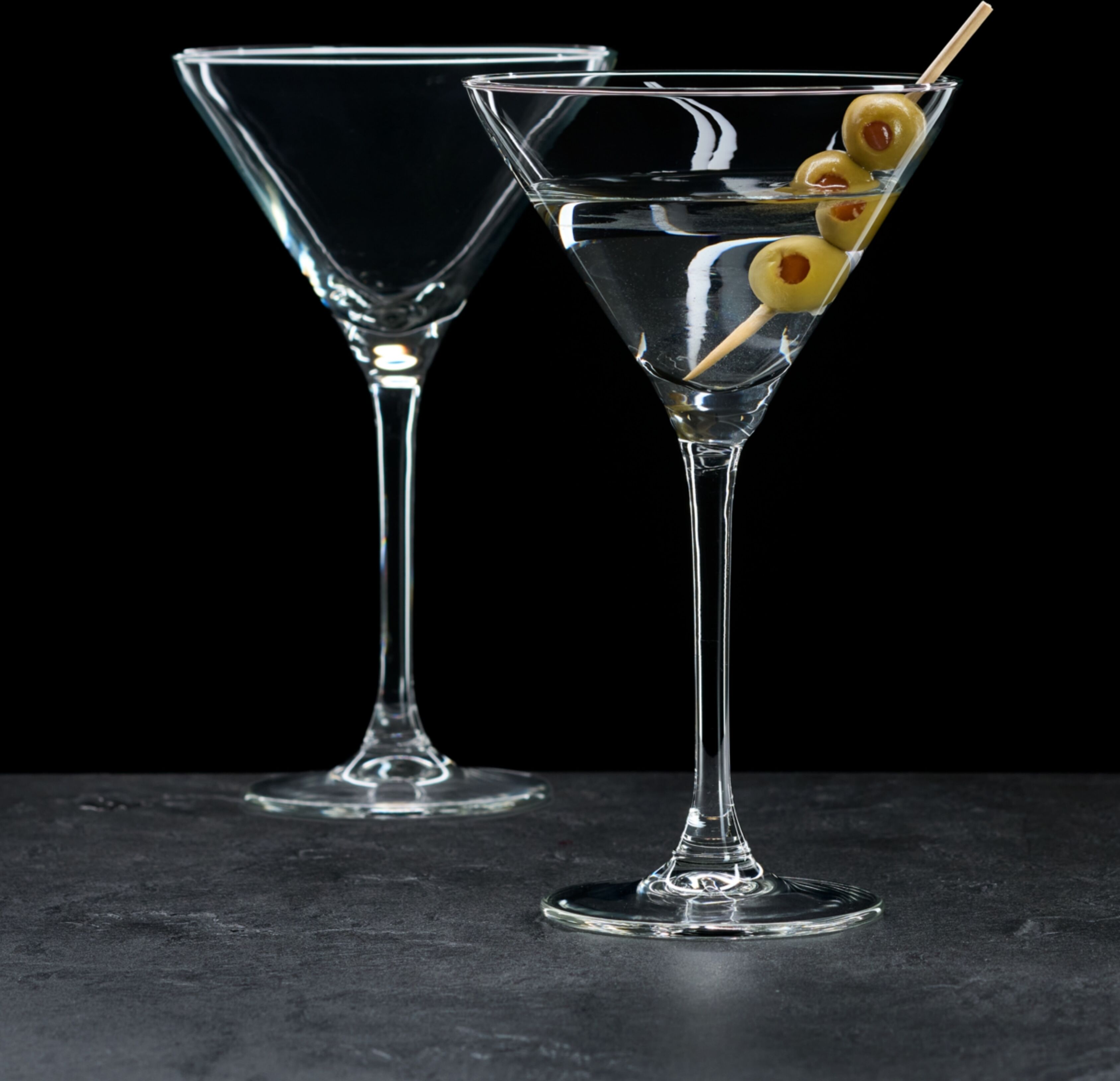 Martiniglas RITZENHOFF & BREKER "Rumba", transparent, B:11cm H:18cm Ø:11cm, Glas, Trinkgefäße, Martiniglas, 4er Set, je 90 ml