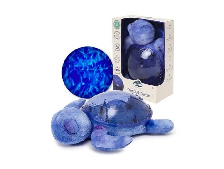 Cloud b Nachtlicht mit Musik Unterwasserprojektionen 4 beruhigende Geräusche Helligkeit einstellbar Timer & Tränenmelder Recycelter Stoff Tranquil Turtle Rechargeable Ocean