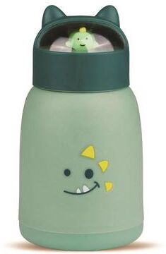 Youfap Market Three Dimensional Cartoon Animal Water Bottle, Leakproof Glass Cup, Cute Gift For Students green