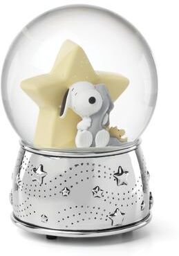 "Reed And Barton Little Snoopy Musical Water Globe - 4.75"" Round"
