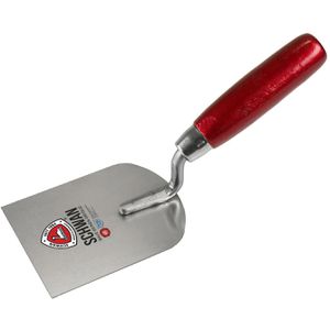 Schwan Maurerkelle 160508, aus Edelstahl, 80 mm Breite, mit Holzgriff, Stukkateurkelle