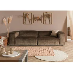 Sofa 3-Sitzer 286x103x69 Cord taupe VALENCIA