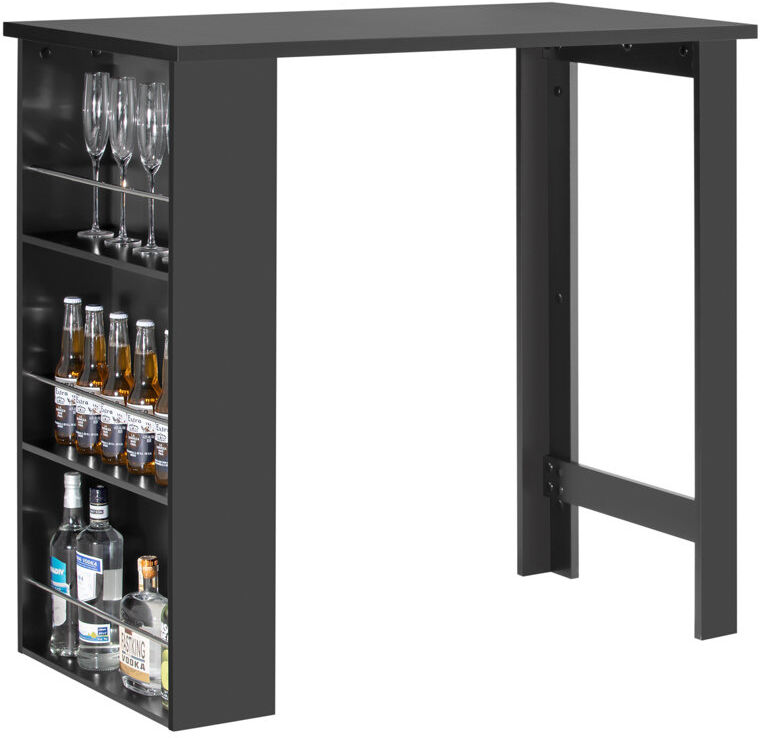 Norden Home Hacker 112 cm Home Bar Cabinet Black 106cm H X 57cm D X 112cm L