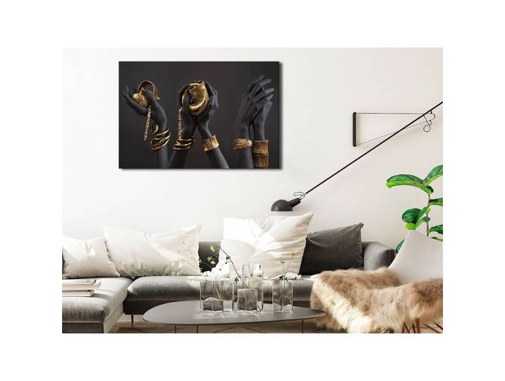 Tableau déco Midass Touch Lin Gris 120 x 80cm