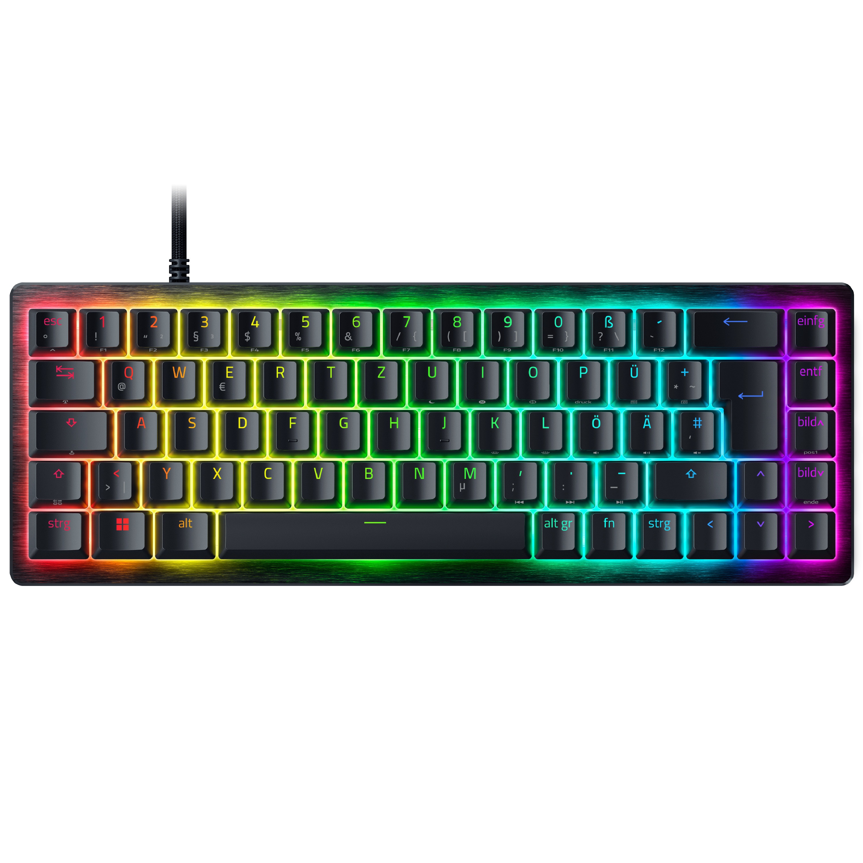 Razer Huntsman V3 HE Magnetic Mini 65% 8KHz Gaming Tastatur - Kompakte Hall-Effect-Präzision für E-Sport-Profis