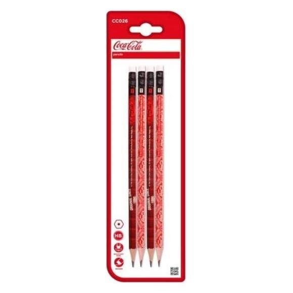 Teka HB-Bleistift mit Radiergummi Coca-Cola 4 Stk (HB, 4x) (47996618)