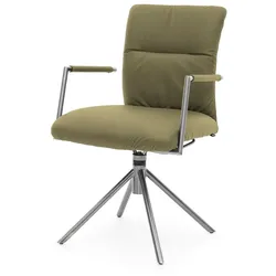 Musterring Stuhl Helmond Leder Grün Olive