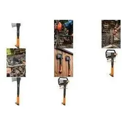Bradas, Axt + Beil, Universalaxt, Nylonstiel, Länge: 450 mm, 1.000 g Klinge aus gehärtetem Stahl, rutschfeste TPR Griff