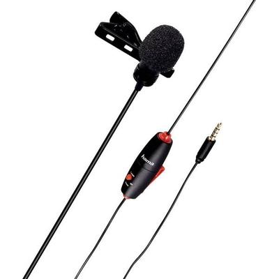 Ansteck Sprach-Mikrofon Hama Smart Übertragungsart (Details):Kabelgebunden inkl. Klammer, inkl. Tasche, inkl. Windschutz