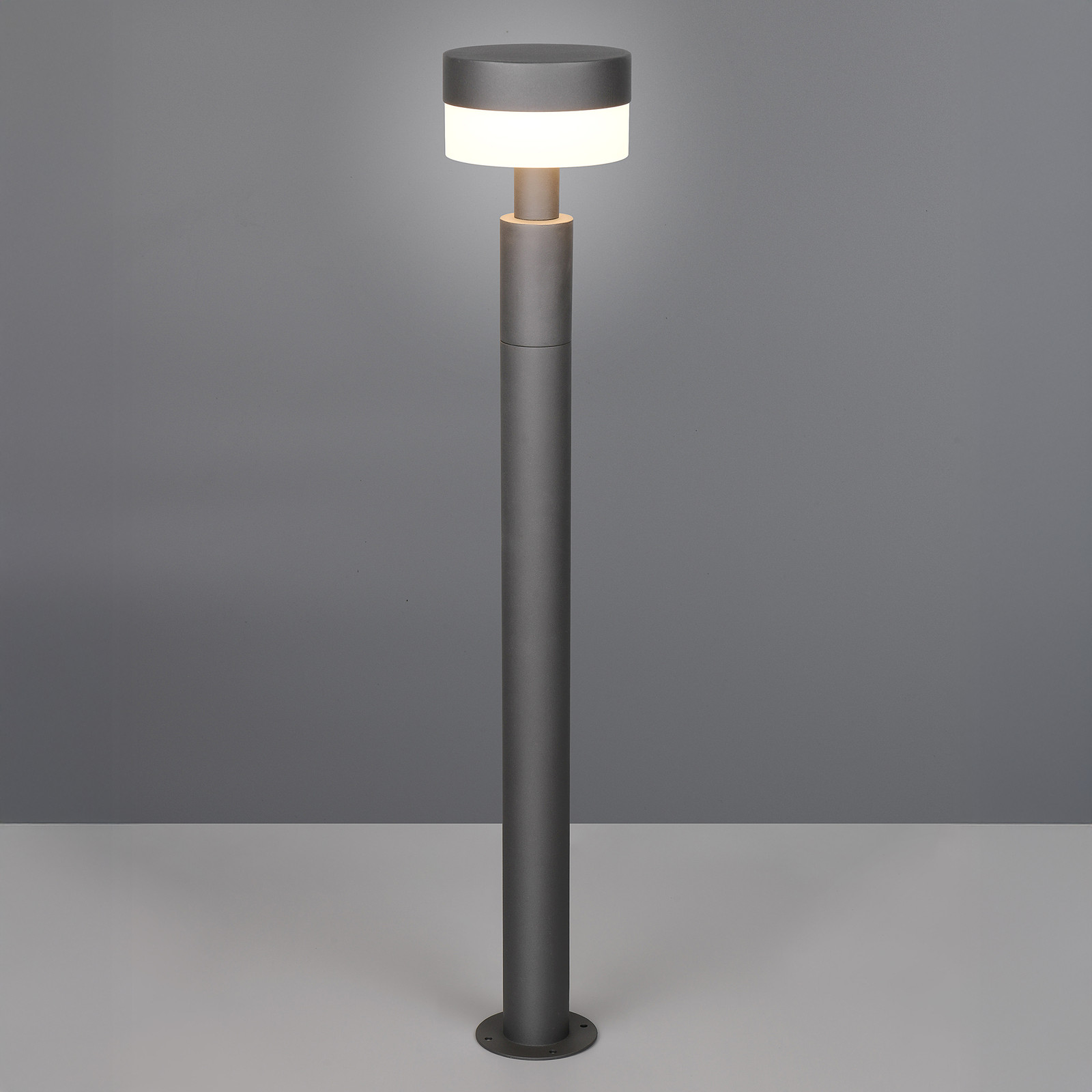 Trio Leuchten Mackenzie LED buitenpadverlichting, grijs, Hoogte: 95 cm