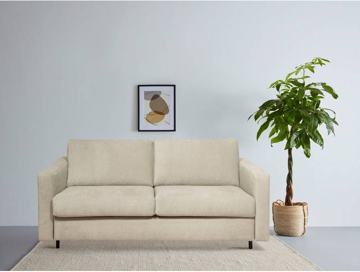 OTTO home Schlafsofa Virming, Dauerschlaf-Funktion mit Unterfederung und Matratze