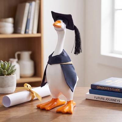 Evergreen Gordy Goose Table Decor with Fabric Accessory Set, Flower