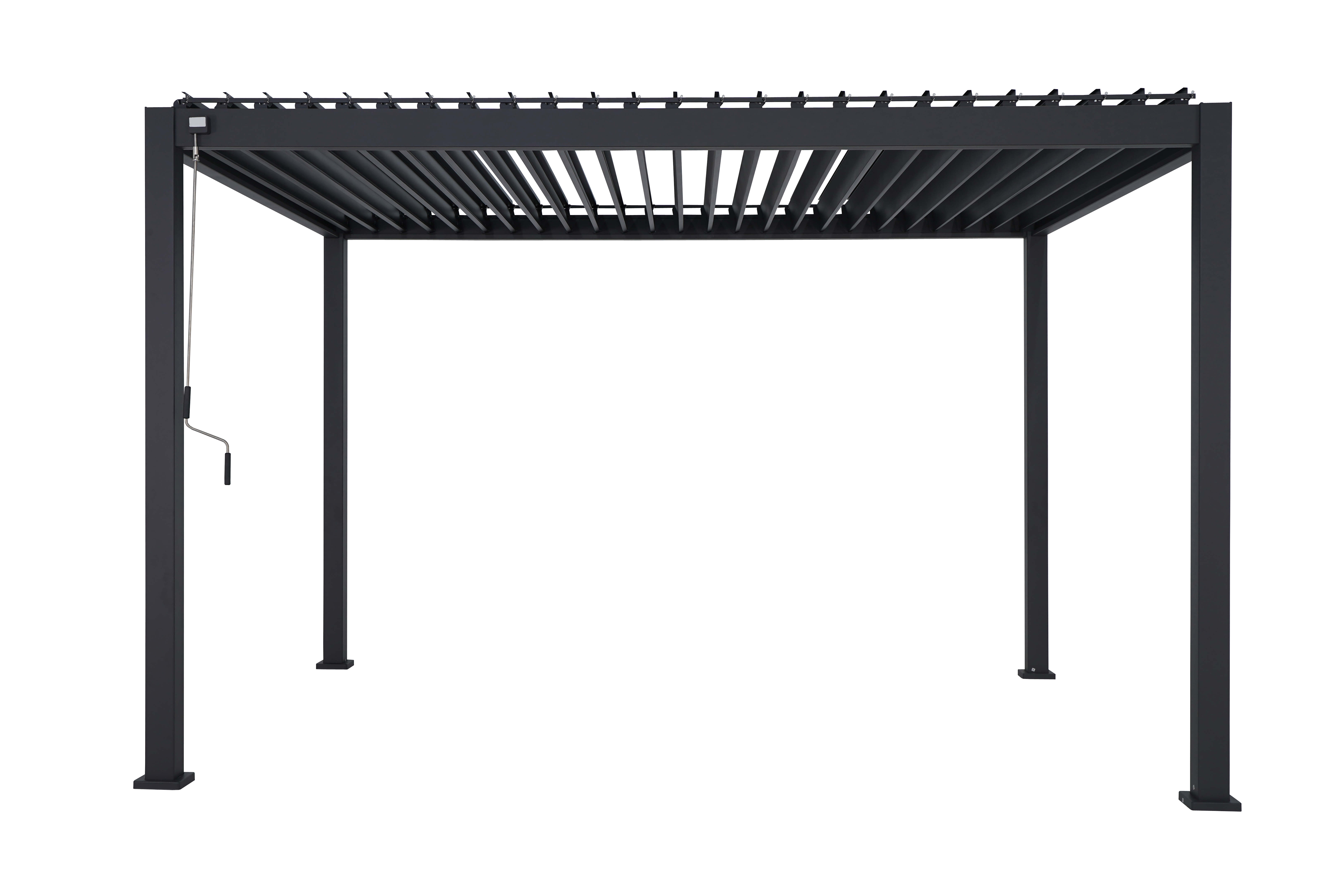 Lamellenpergola DELUXE 3x4m anthrazit