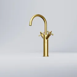 Steinberg Waschtisch-Zweigriffarmatur verlängert, brushed gold, 250 1550 BG 250 1550 BG