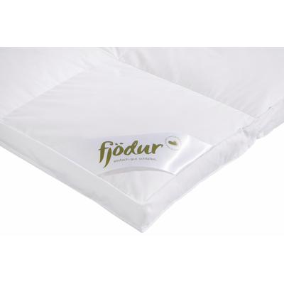 Federbettdecke FJÖDUR "Finn", weiß, B:135cm L:200cm, Bezug: 100% Baumwolle. Füllung: 70% Federn, 30% Daunen, Bettdecken