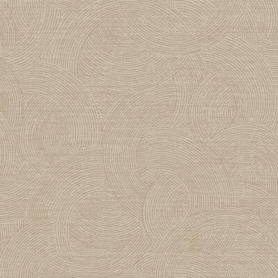 Chesapeake Harrison Taupe Swirling Geometric Wallpaper