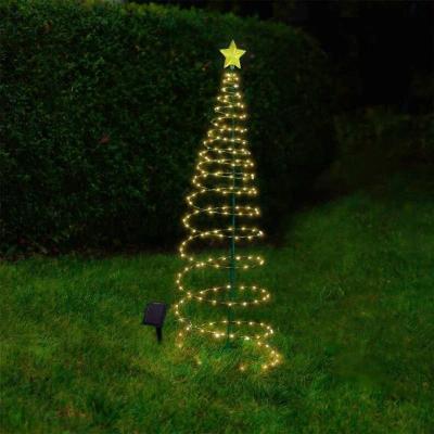 Inspire Curations Solar Powered Outdoor LED String Lights Waterproof Christmas Tree Decor yellow