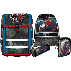 McNeill McNeill Disney Schulranzen-Set PERFECTO 5tlg. - MARVEL-SPIDER MAN Koffer24