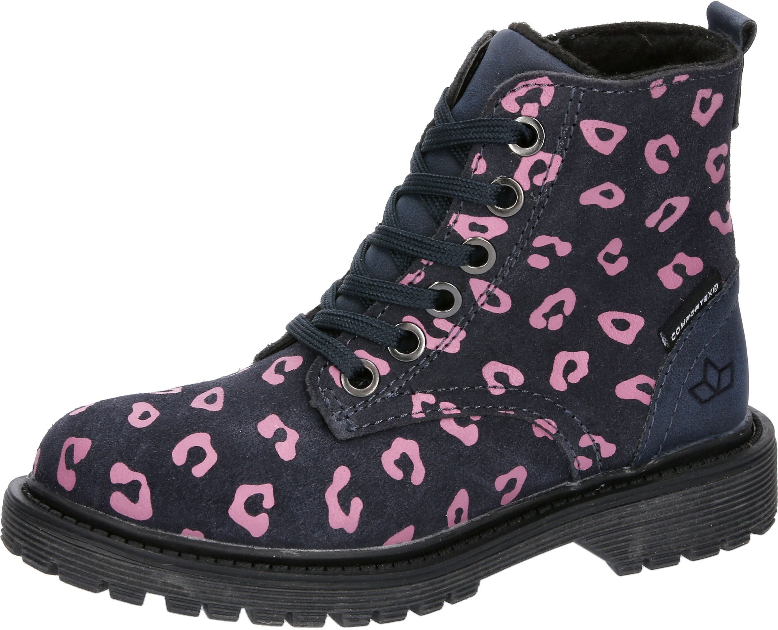Winterstiefel LICO "Trendstiefel Malati", Mädchen, Gr. 31, blau, Veloursleder, Schuhe Winterstiefel blau 31