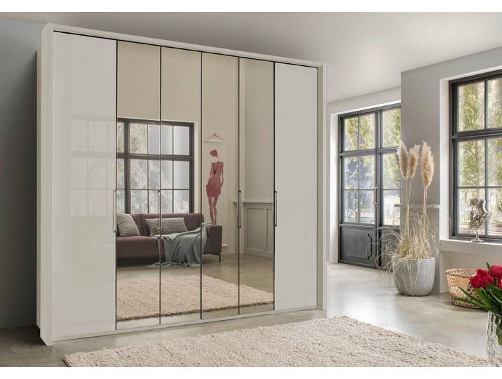 WIEMANN Kleiderschrank Kansas mit Spiegel und Glas