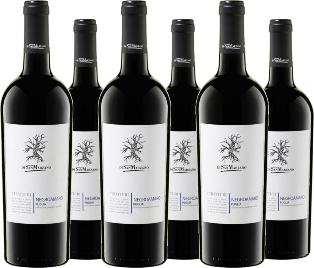 6er Vorteilspaket I Tratturi Negroamaro Puglia IGT 2025 San Marzano Vini