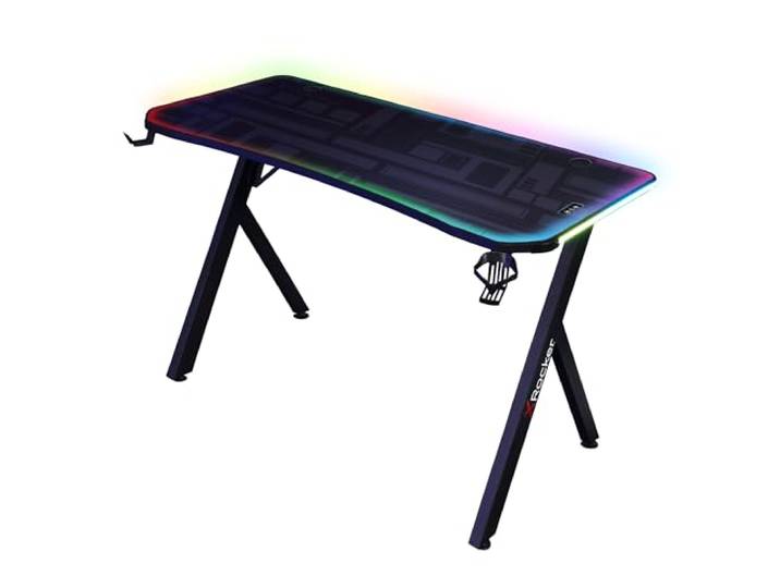 X Rocker Lumio RGB - Gaming Schreibtisch mit Beleuchtung & App-Steuerung (Compact)