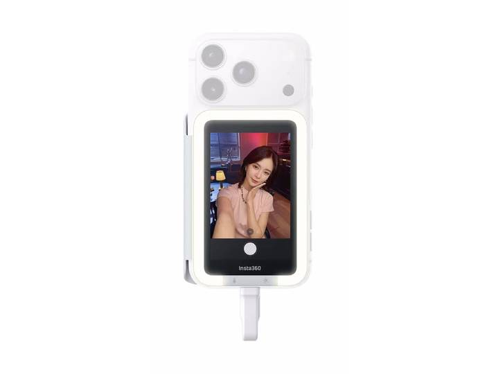 Insta360 Snap Selfie Screen with Light Gadget – Keyfinder/Selfie Stick/Gadgets – weiss