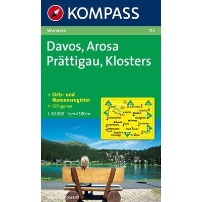 Davos - Arosa - Prättigau - Klosters, Karte von , Kompass Karten GmbH, 978-3-85491-462-4