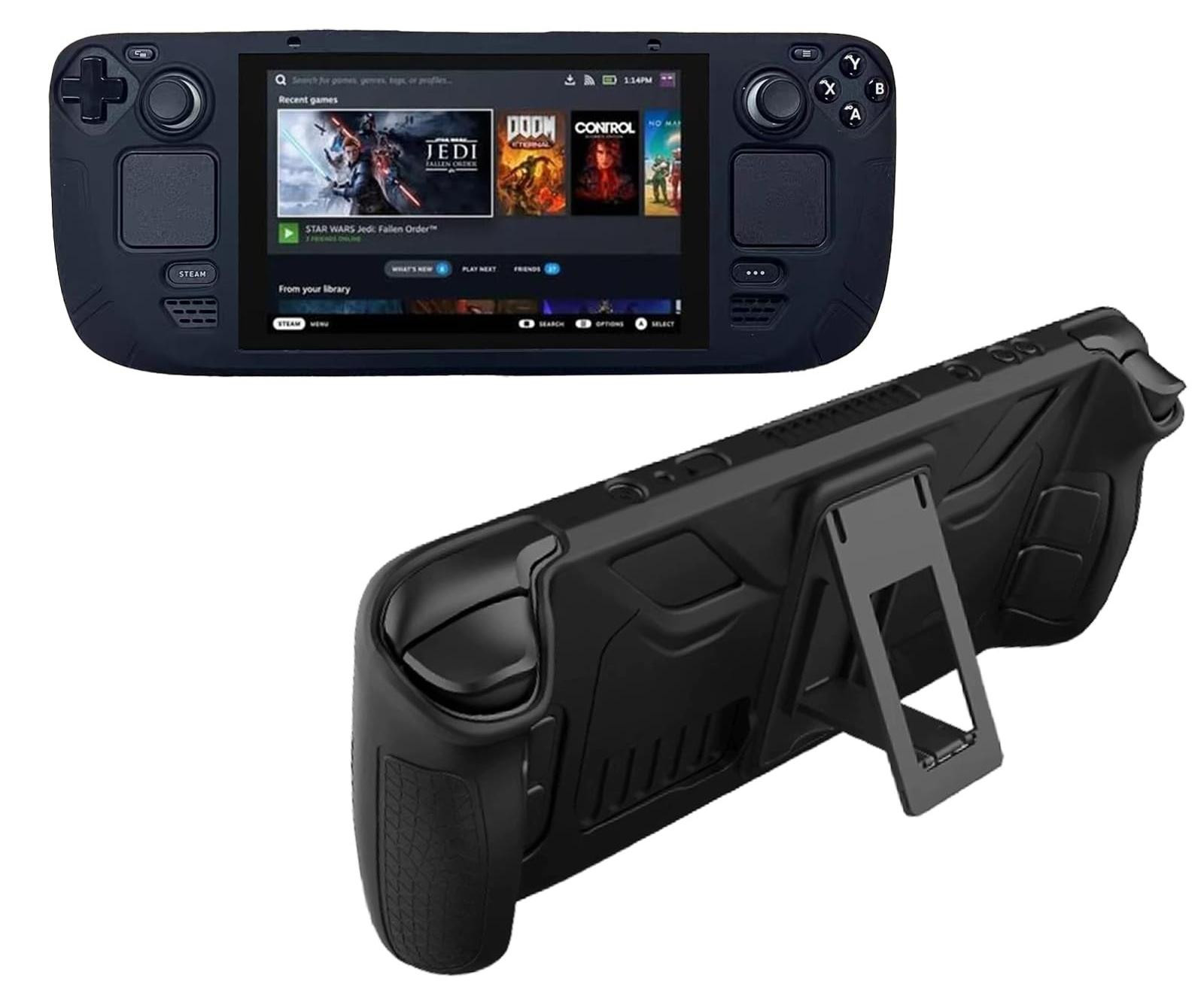 Siliconen beschermhoes voor Steam Deck/OLED - Zwart
