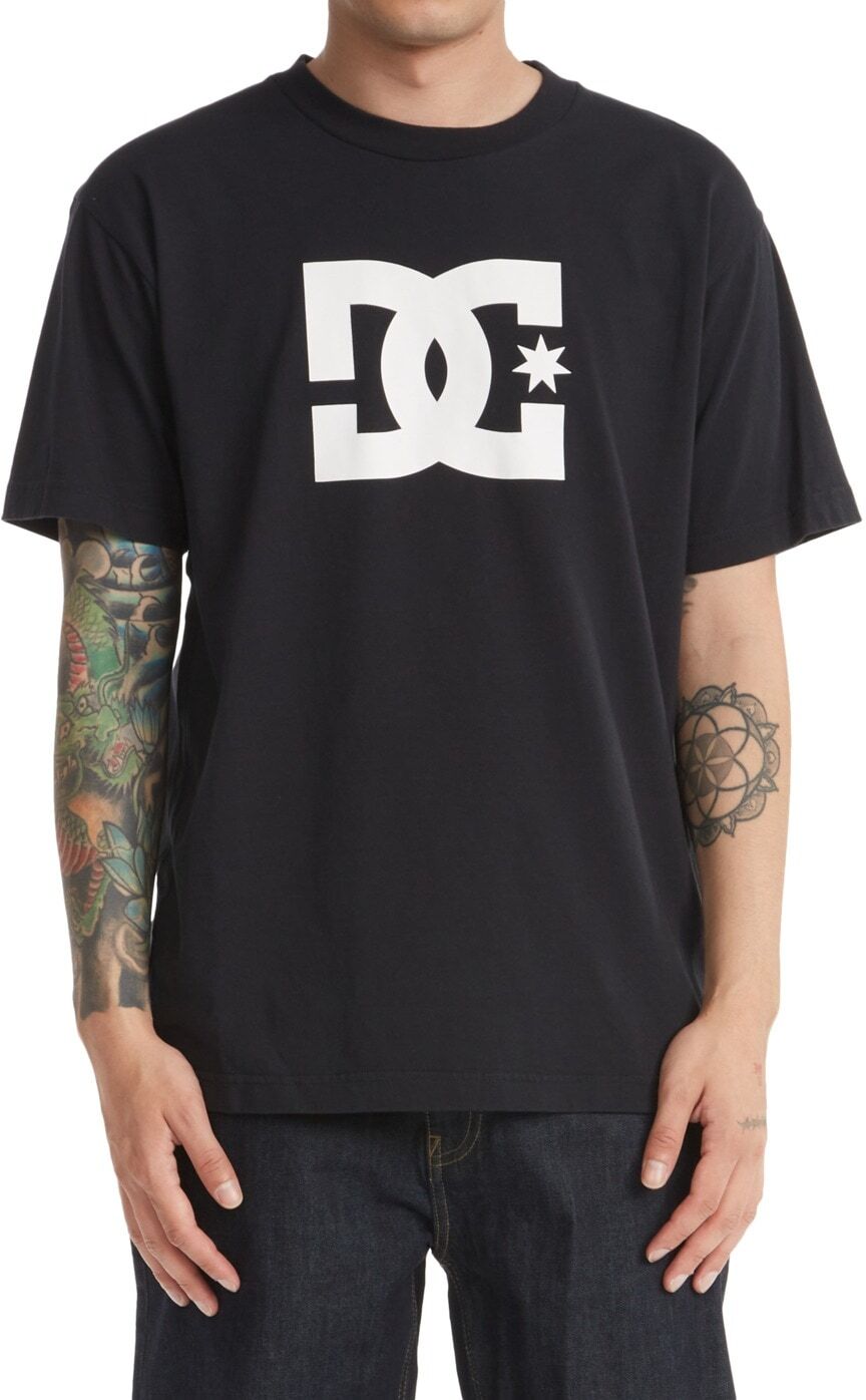 T-Shirt DC SHOES "DC Star", Herren, Gr. S, schwarz, Obermaterial: 100% Baumwolle., Shirts T-Shirt schwarz S
