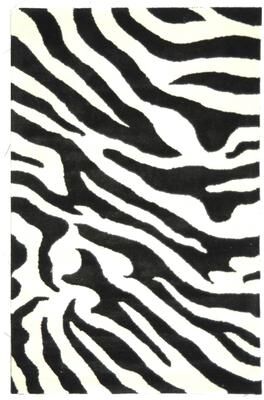 SAFAVIEH Handmade Soho Frantzeska Zebra N.Z. Wool Rug