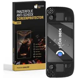 4x Panzerfolie für Valve Steam Deck Displayschutz MATT Schutzfolie Entspiegelt ANTI-REFLEX/ ANTI-SHOCK/ ANTI-KRATZ