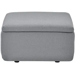 GROVA Outdoor Lounge Hocker Modul Zinc Mit Bodenplatte, Füßen und Schutzhülle