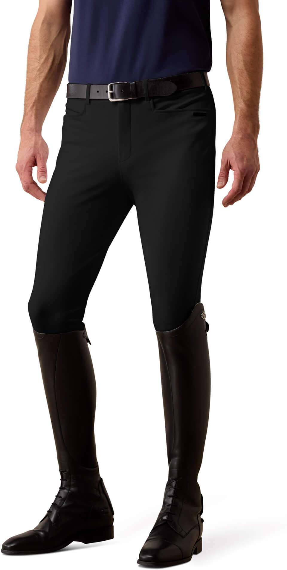 Men's Compel Knee Patch Breeches in Black, Size: 36 Regular by Ariat