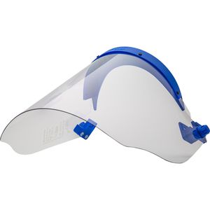 Voss-Helme Helmvisier Elektrikerschutzschild, für Elektrikerhelm, 500x250 mm, Klarvisier