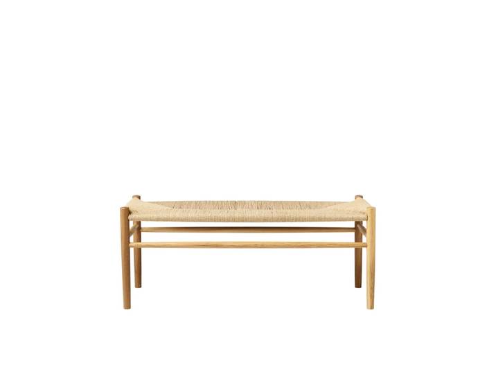 FDB Møbler J83B 37x100 cm Bank Oak nature lacquered-nature