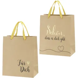 Geschenktasche SPRÜCHE (BHT 20x24x11 cm) - BHT 20x24x11 cm