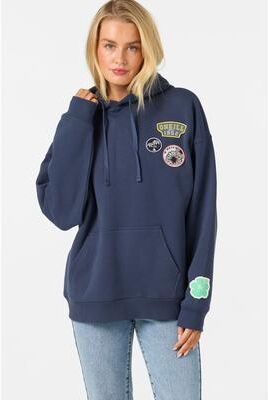 O'Neill s Patches Oversized Hoodie in Navy, Size Large
