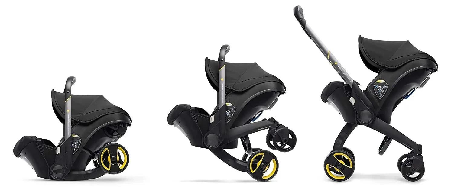 Selius 4-in-1 Kinderwagen - Opvouwbare en Lichtgewicht Reisbuggy met Verstelbare Zitting
